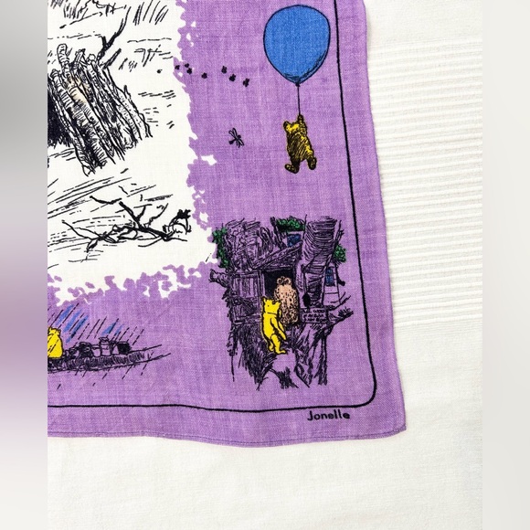 Jonelle Pooh Bear Irish Linen Tea Towel Vintage - Picture 6 of 9